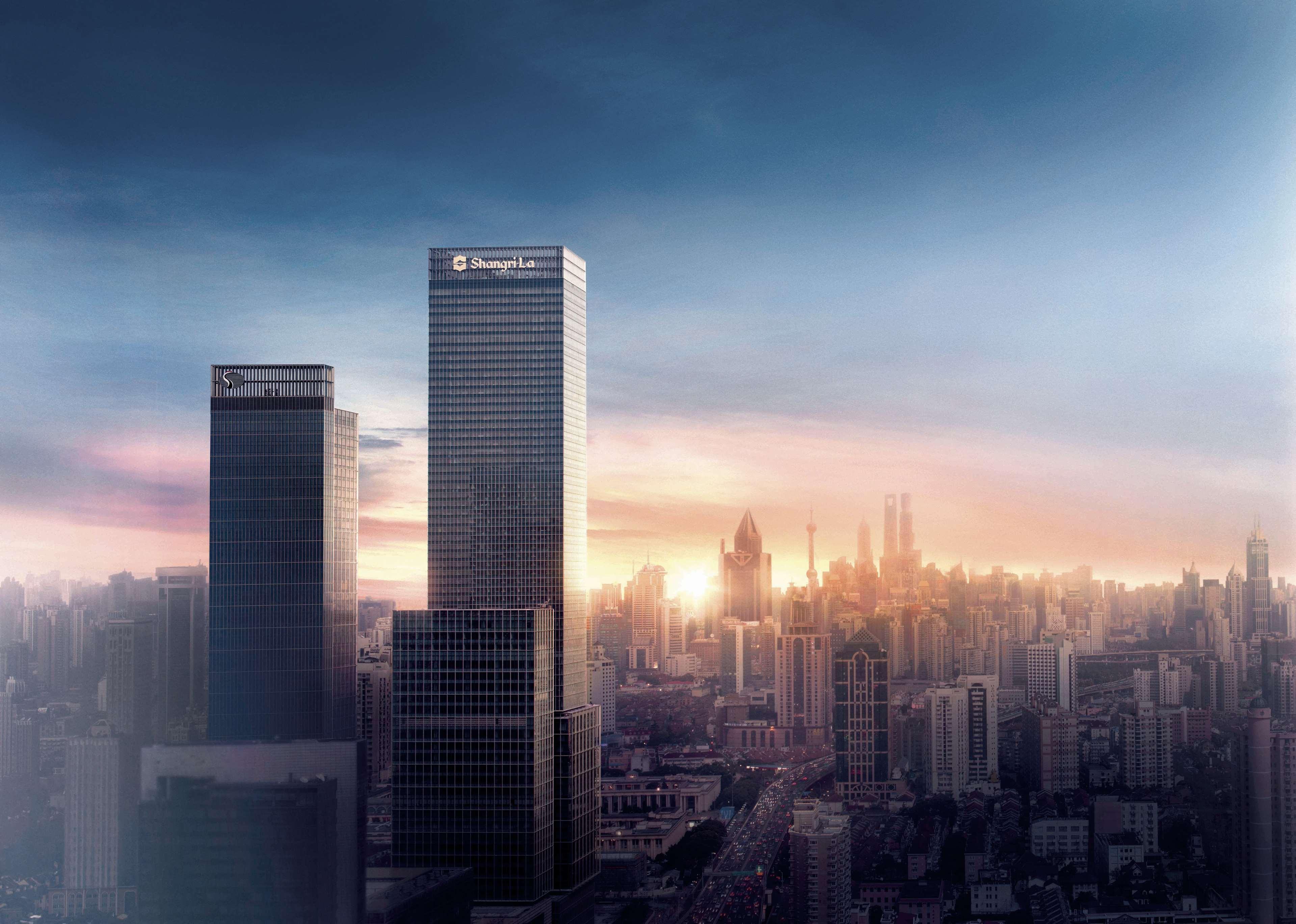Jing An Shangri-La, Шанхай Экстерьер фото